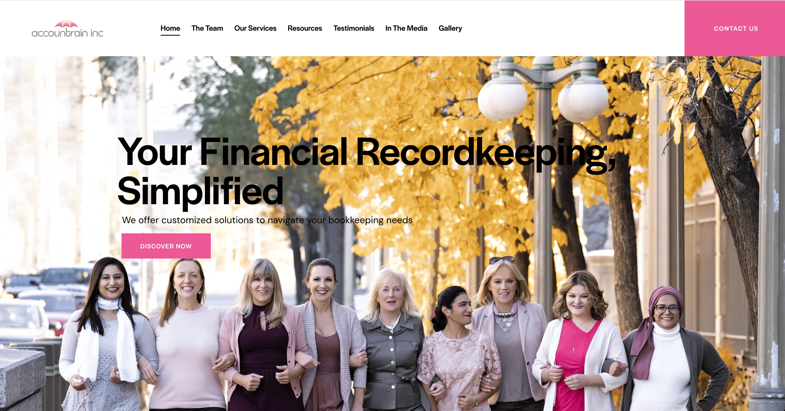 Accountrain Inc. Desktop Website