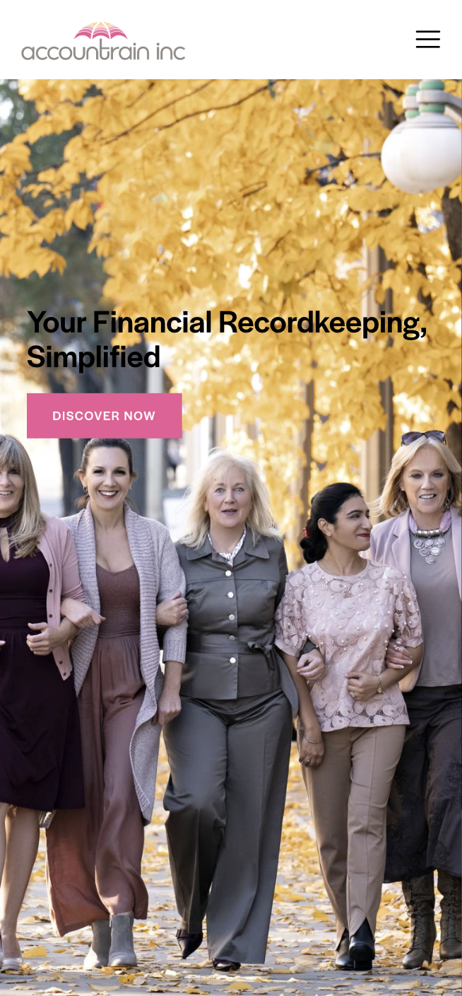 Accountrain Inc. Mobile Website